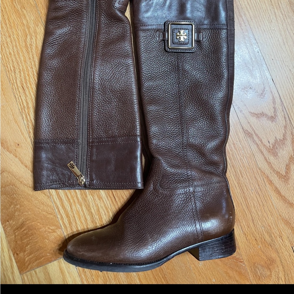 Tory Burch Brown Leather Boots